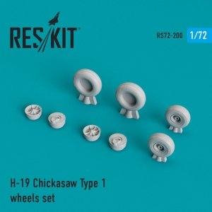 RESKIT RS72-0200 H-19 CHICKASAW TYPE 1 WHEELS SET 1/72