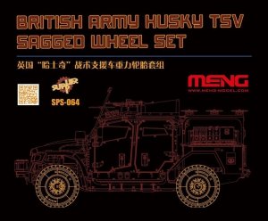 Meng Model SPS-064 British Army Husky TSV Sagged Wheel Set 1/35