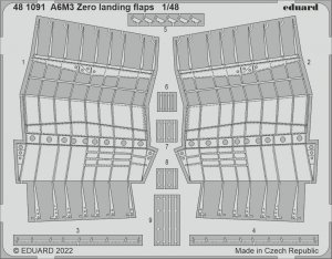 Eduard 481091 A6M3 Zero landing flaps EDUARD 1/48