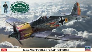 Hasegawa 07492 Focke-Wulf Fw190A-4 “GRAF” w/FIGURE 1/48