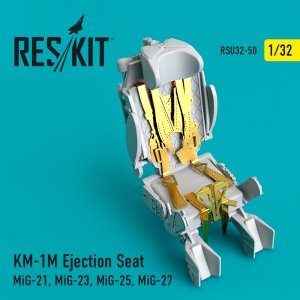 RESKIT RSU32-0050 KM-1M EJECTION SEAT (MIG-21, MIG-23, MIG-25, MIG-27) 1/32