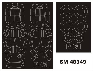 Montex SM48349 P-61A Black Widow GREAT WALL HOBBY