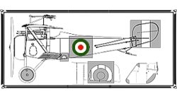 Copper State Models A32-02 Italian Nieuport XVII Painting Masks set 1/32