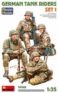 MiniArt 53022 GERMAN TANK RIDERS SET 1. RESIN HEADS 1/35