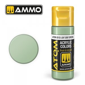 AMMO of Mig Jimenez 20125 ATOM COLOR Light Gray Green 20ml