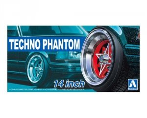 Aoshima 05324 Felgi + Opony Techno - Phantom 14 1/24