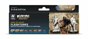 Vallejo 80259 Wizkids Fleshtones Set 8x8ml
