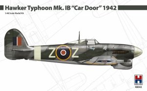 Hobby 2000 48042 Hawker Typhoon Mk. IB Car Door 1942 ( Hasegawa + CARTOGRAF + MASKI ) 1/48