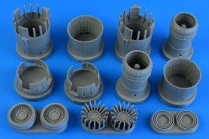 Aires 4898 SR-71A Blackbird exhaust nozzles - opened 1/48 Revell