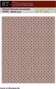 RT-Diorama 35813 Printed Accessories: Wall and Floor Tiles Nr.2 1/35