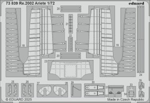 Eduard 73839 Re.2002 Ariete detail set Italeri 1/72