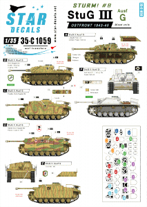 Star Decals 35-C1059 Sturm # 8 1/35