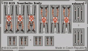 Eduard 73015 Seatbelts Italy WWII 1/72