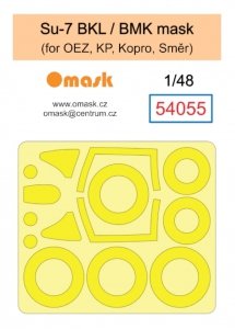 Omask 54055 Su-7 BKL / BMK mask (for OEZ, KP, Kopro, Smer) 1/48