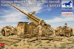 Bronco CB35114 German 88 mm L71 Flak 41 AA Gun w /Sd.Ah.202  (1:35)