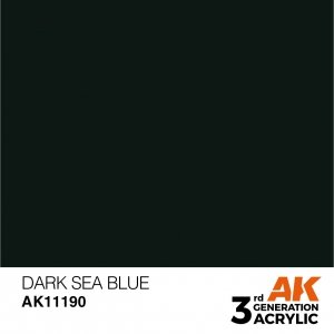 AK Interactive AK11190 DARK SEA BLUE – STANDARD 17ml