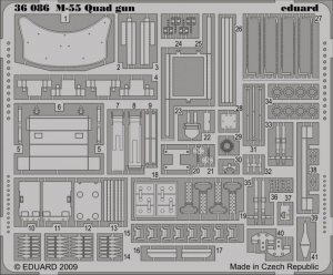 Eduard 36086 M-55 Quad gun 1/35 Dragon