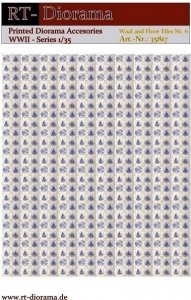 RT-Diorama 35817 Printed Accessories: Wall and Floor Tiles Nr.6 1/35