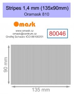 Omask 80046 Stripes 1,4 mm (135x90mm) Oramask foil