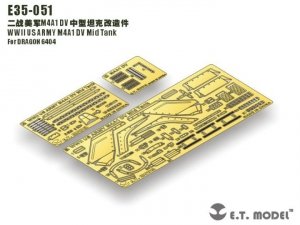 E.T. Model E35-051 WWII US ARMY M4A1 DV Mid Tank (For DRAGON 6404) (1:35)