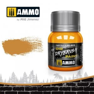 Ammo of Mig 0610 DRYBRUSH Light Rust 40ml