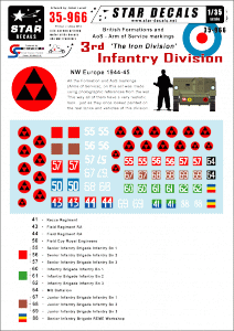 Star Decals 35-966 British 3rd Infantry Division 1/35