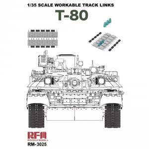 Rye Field Model 3025 T-80 Workable Track Links 1/35