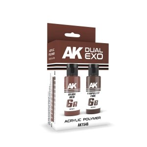 AK Interactive AK1548 DUAL EXO SET 6 – 6A OXIDE RED & 6B PROPELLER FIRE