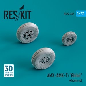 RESKIT RS72-0462 AMX (AMX-T) Ghibli wheels set (3D Printed) 1/72