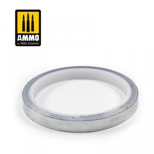 Ammo of Mig 8250 ALUMINIUM TAPE 10 mm x 10 m (0.39 in x 32.8 ft)