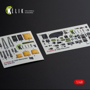KELIK K48084 B-26B Marauder interior 3D decals for ICM kit 1/48
