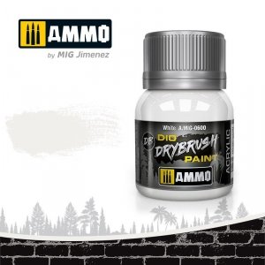 Ammo of Mig 0600 DRYBRUSH White 40ml