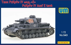 Unimodels 543 PzKpfw IV Ausf  E Tank 1/72