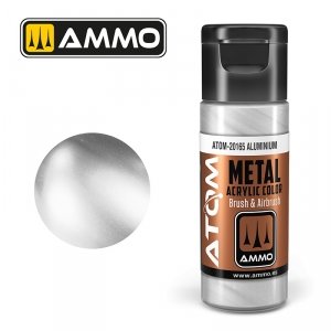 AMMO of Mig Jimenez 20165 ATOM METALLIC Aluminium 20ml
