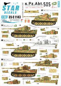Star Decals 35-C1143 s.Pz.Abt. 505 # 1.	 1/35
