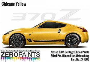 Zero Paints ZP-1065CHICANE Nissan 370Z Heritage Edition Paints 60ml Chicane Yellow