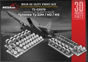 RESArm 72-03079 TU-22M - Wheels under load (3D resin printing) 1/72