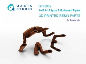 Quinta Studio QT48039 I-16 type 5, Exhaust pipes (Zvezda) 1/48