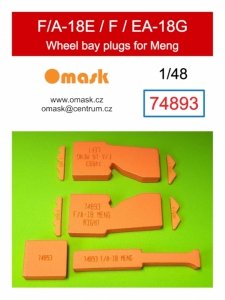 Omask 74893 F/A-18E / F / EA-18G wheelbay plugs (for Meng) 1/48
