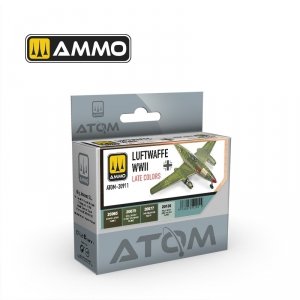 AMMO by Mig Jimenez 20911 ATOM Luftwaffe WWII Late Colors 4x20ml