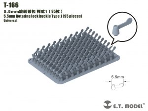 E.T. Model T-167 6.2mm Rotating lock buckle Type.1 (85 pieces)