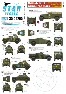 Star Decals 35-C1205 British Armoured Cars # 2 1/35