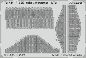 Eduard 72741 F-35B exhaust nozzle TAMIYA 1/72