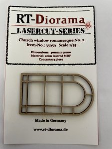 RT-Diorama 35959 Church window romanesque No.2 (3pcs) 1/35