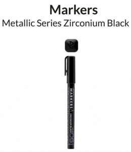 Gaahleri 45169 Metallic Series Marker Zirconium Black