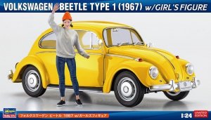 Hasegawa SP620 Volkswagen Beetle Type 1 (1967) with Girl's Figure 1/24