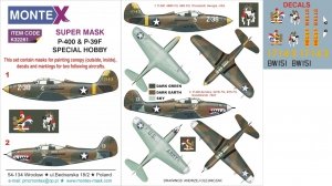 Montex K32261 P-39 AIRCOBRA 1/32