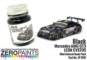 Zero Paints ZP-1597 Black - Mercedes AMG GT3 LEON CVSTOS Paint 30ml