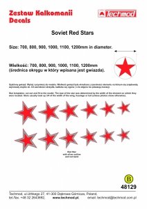 Techmod 48129 Soviet Red Stars 1/48