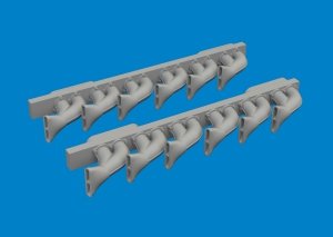 Eduard 6481049 P-39 exhaust stacks fishtail PRINT ARMA HOBBY 1/48